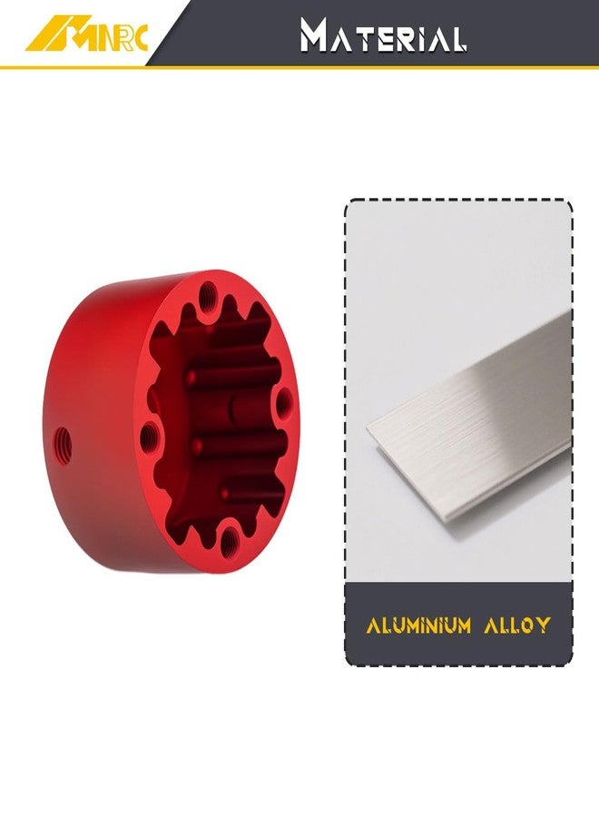 NMNRC Alum Front Rear Center EXB Differential Diff Case Cover for Arrma 1/7 Infraction Limitless Fireteam Mojave 1/8 Kraton Outcast Notorious Talion Typhon 6S EXB RC Car Upgrades Part Red - Image 5